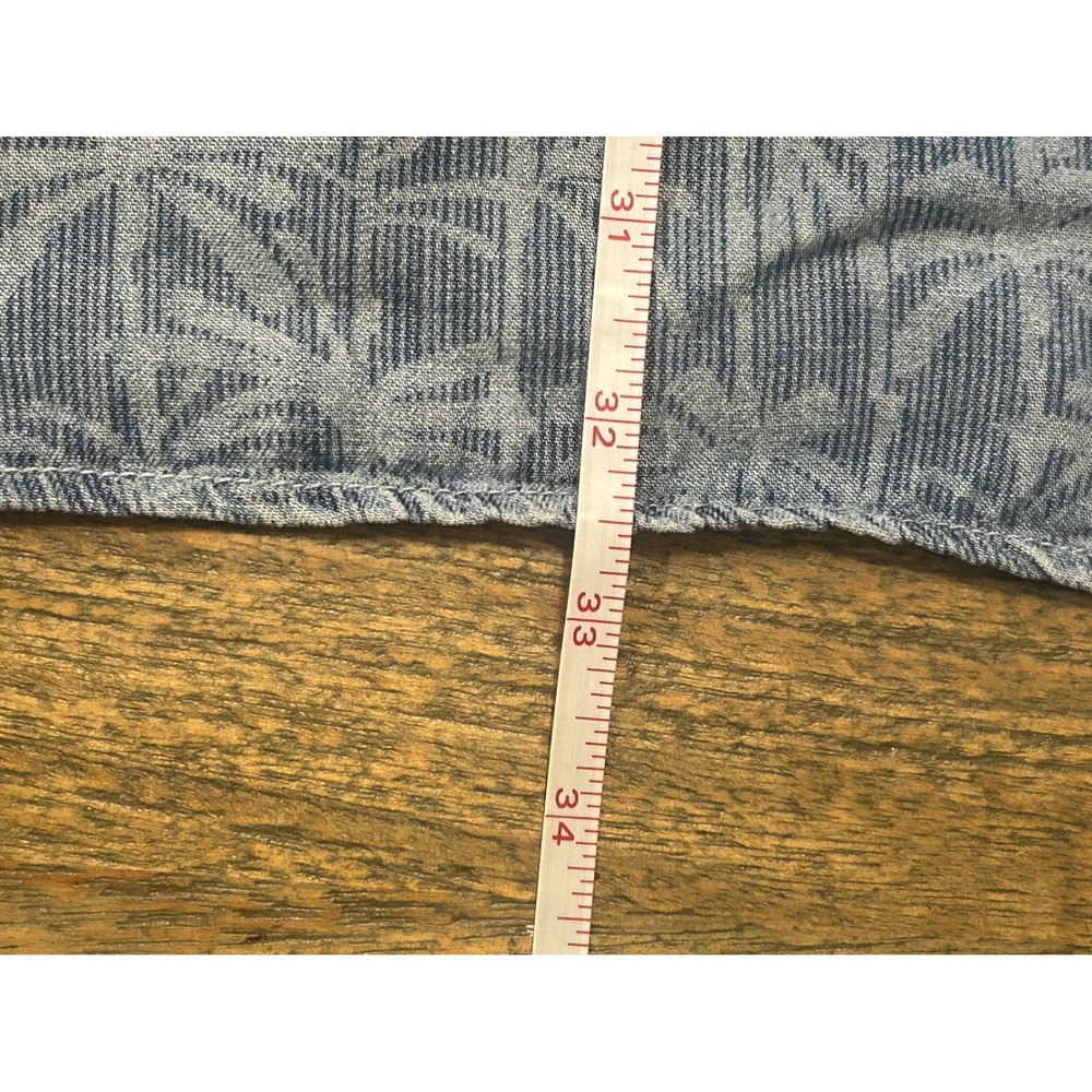 Tommy Bahama Block Party Palms Mens 3X Blue Tencel Hawaiian Camp Shirt BT318536 - Picture 5 of 6